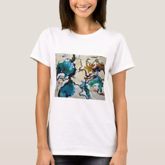 CobaltMoonDesign - lagune de bleu de T-shirt d'art