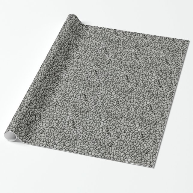 Cobble stones surface wrapping paper (Unrolled)