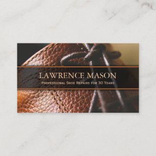 Cobbler / Cordwainer Photo of Shoe - Business Card