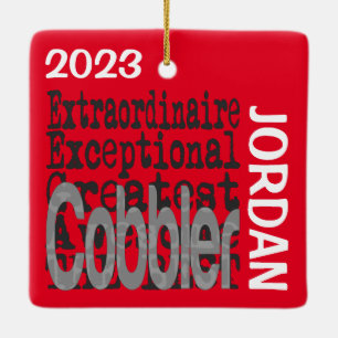 Cobbler Extraordinaire CUSTOM Ceramic Ornament