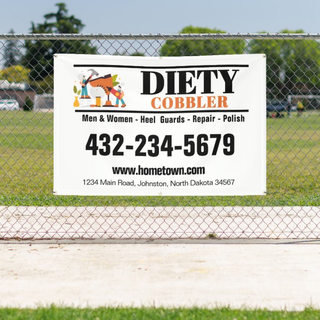 Cobbler Shoe Repair Professional Car Magnet Banner (Insitu)