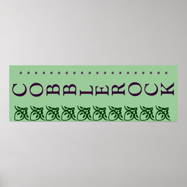 COBBLEROCK SIGHN POSTER (Front)