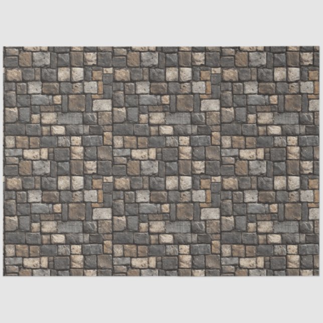Cobblestone Pattern Decoupage Tissue Paper (Front)