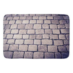 Cobblestone Street Detail, Horizontal Bath Mat
