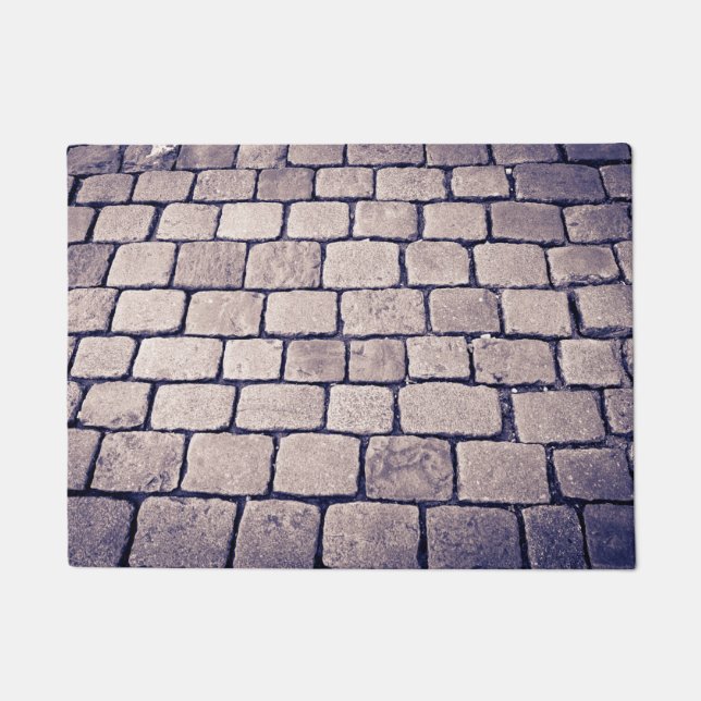 Cobblestone Street Detail, Horizontal Doormat (Front)