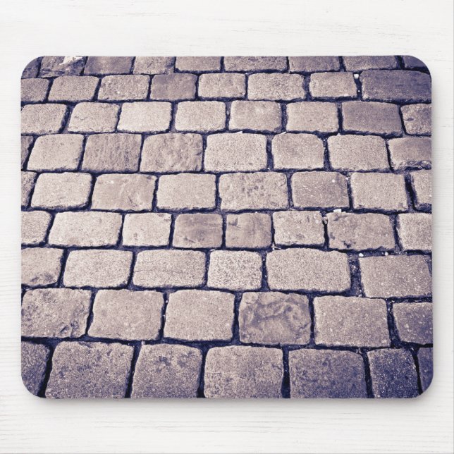 Cobblestone Street Detail, Horizontal Mouse Pad (Front)