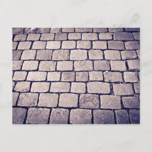 Cobblestone Street Detail, Horizontal Postcard