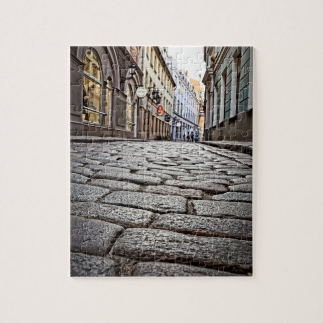 Cobblestone Streets of Europe - 8x10 - 110 pcs Jigsaw Puzzle (Vertical)
