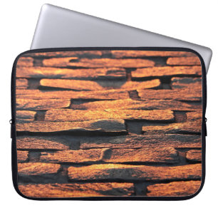Cobblestones pavement sidewalk road laptop sleeve