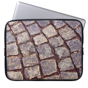 Cobblestones paving stones stones laptop sleeve
