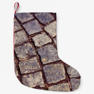 Cobblestones paving stones stones small christmas stocking