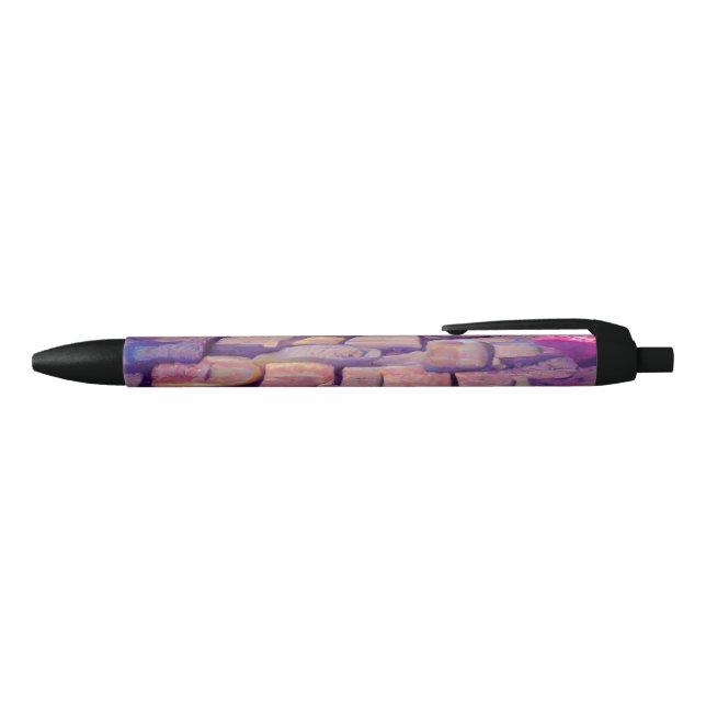 Cobblestones psychedelic colours graphic art  black ink pen (Top)