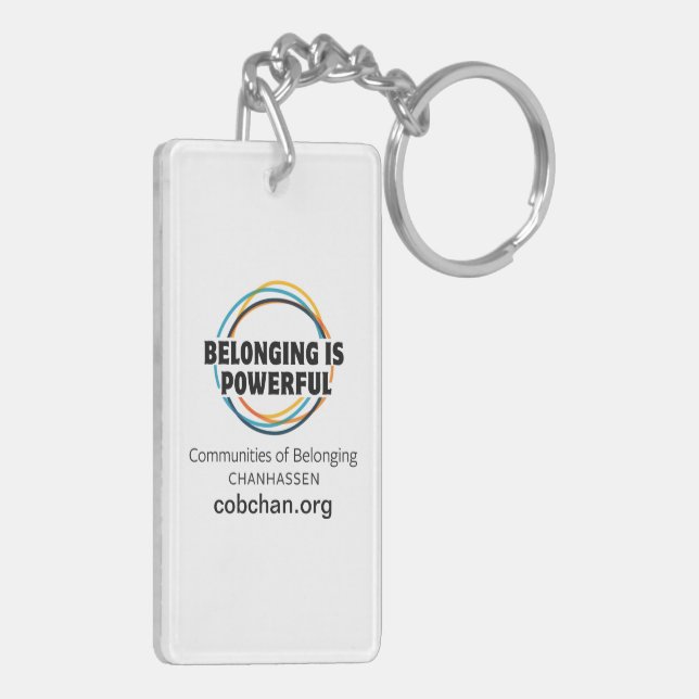 CoBC Keychain - Belonging is Powerful (Back Left)