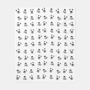 Cobija panda fleece blanket