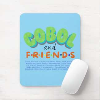 Cobol and Friends Programming Languages Mouse Pad
