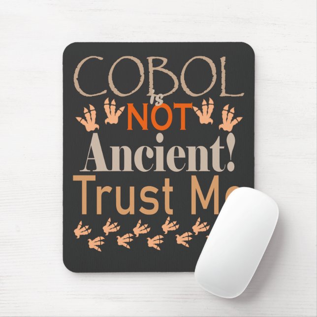 COBOL Is Not Ancient – Legacy Code, Modern Power Mouse Pad (With Mouse)