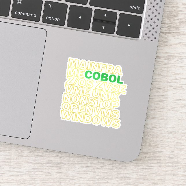 COBOL Language Operating System Platforms Sticker (Detail)
