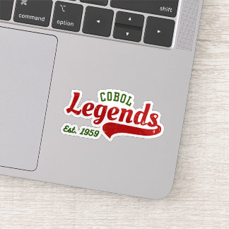 COBOL Legends Est. 1959 – A Retro Tech Sticker