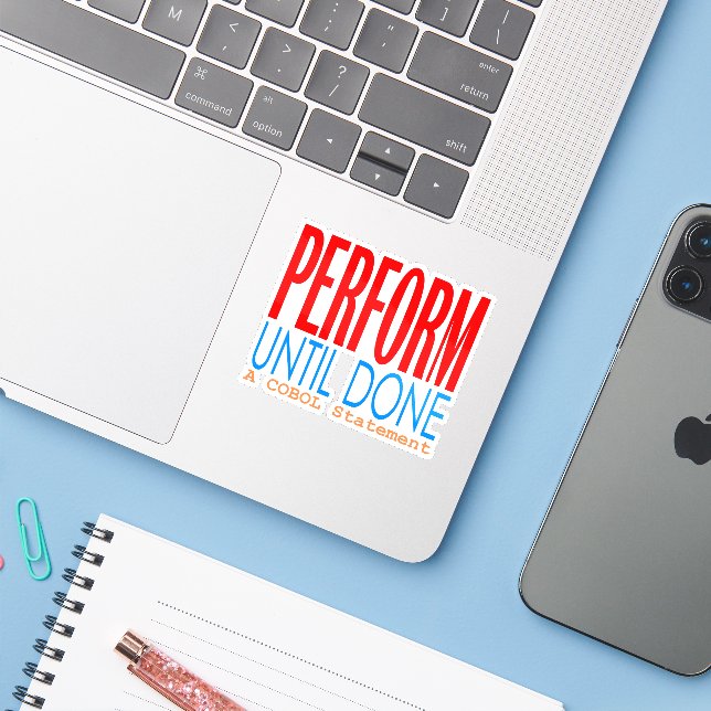 Cobol Perform Until Done  (Laptop w/ iPhone)