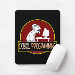COBOL Programmer - Old-School Coding Legend  Mouse Pad