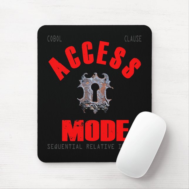 Cobol Programming Access Mode Mouse Pad (With Mouse)