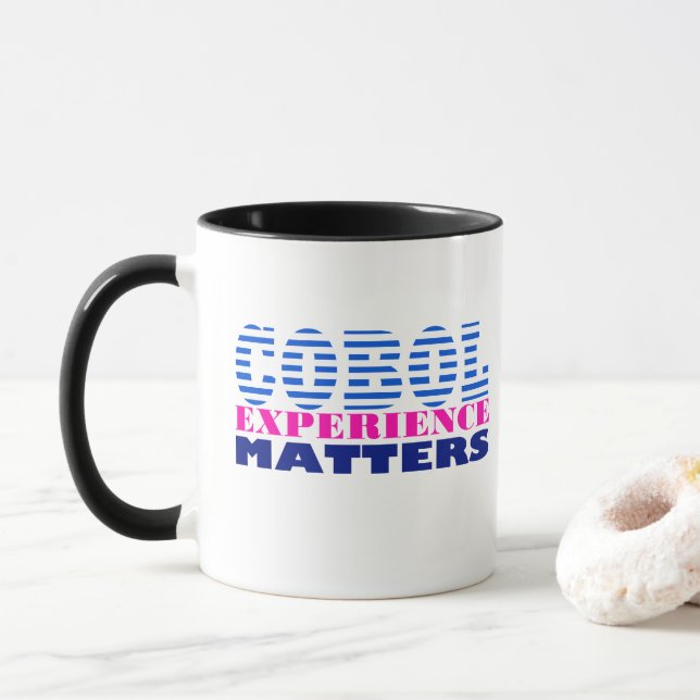 Cobol Programming Experience Mug (With Donut)