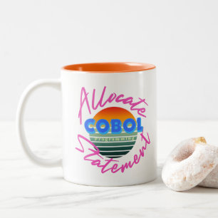Cobol Programming Language ALLOCATE Statement Two-Tone Coffee Mug