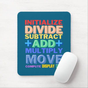 Cobol Programming Language Basic Verbs Mouse Pad