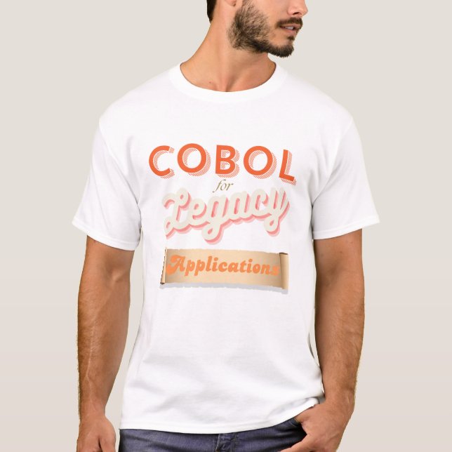 Cobol Programming Language Legacy T-Shirt (Front)