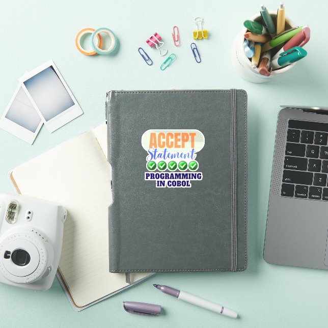 Cobol Programming With Accept Statement Sticker (iPad Cover)