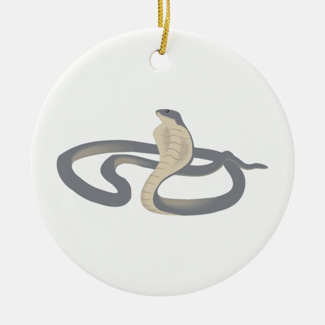 Cobra Ceramic Ornament (Front)