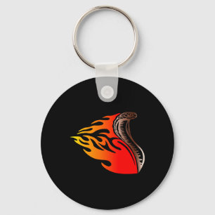 cobra flames design keychain