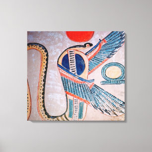 Cobra god, Egyptian Canvas Print