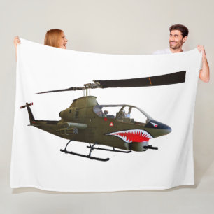 COBRA HELICOPTER FLEECE BLANKET