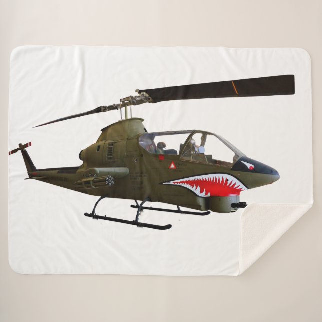 COBRA HELICOPTER SHERPA BLANKET (Front (Horizontal))