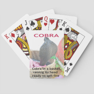 Cobra in Basket Art Print Playing Cards