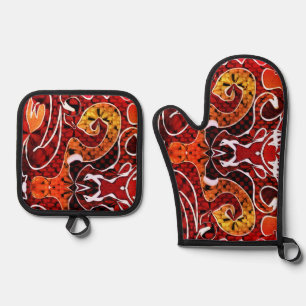 Cobra Oven Mitt & Pot Holder Set