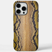 Cobra Shell: Bold Yellow and Black Snake Skin