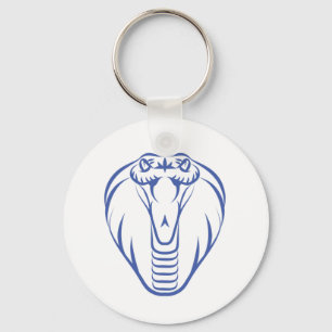 Cobra Snake Blue Predator Boa Reptile  Keychain