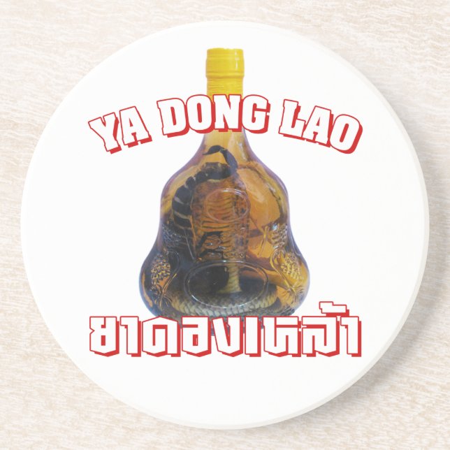 Cobra Snake Vs Scorpion Whiskey ... Yadong Lao Coaster (Front)