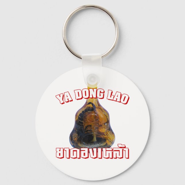 Cobra Snake Vs Scorpion Whiskey ... Yadong Lao Keychain (Front)