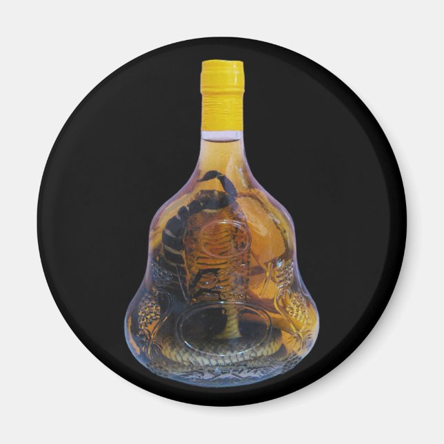 Cobra Snake Vs Scorpion Whiskey ... Yadong Lao Magnet (Front)