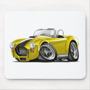 Cobra Yellow-Black Car Mouse Pad