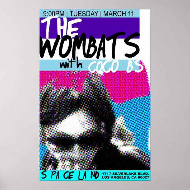 CoB's à Spaceland Poster (Devant)