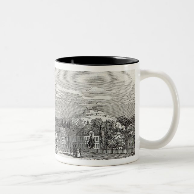 Coburg, engraved by W.J. Linton Two-Tone Coffee Mug (Right)
