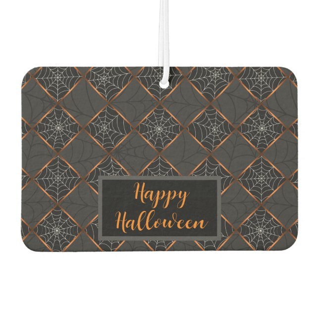 Cobweb Chequerboard Air Freshener (Front)