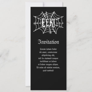 Cobweb EEK Invitation