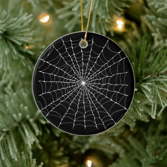 Cobweb Gothic Spider Web  Ceramic Ornament (Tree)