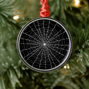 Cobweb  metal ornament