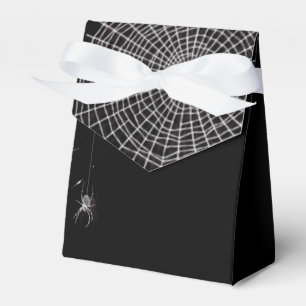 Cobwebs and White Spiders Favor Box